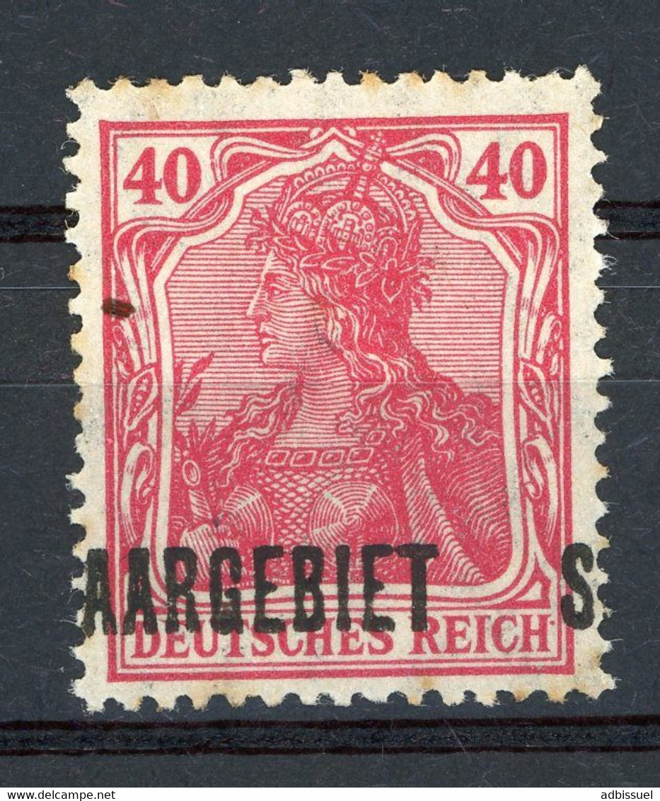 SARRE N° 42 SURCHARGE DECALEE AVEC CHARNIERE * (MH). Voir Description - Used Stamps