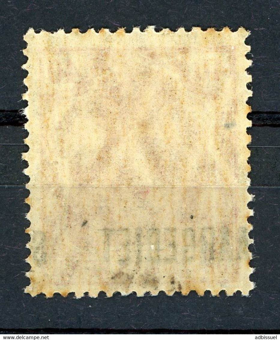 SARRE N° 42 SURCHARGE DECALEE AVEC CHARNIERE * (MH). Voir Description - Used Stamps