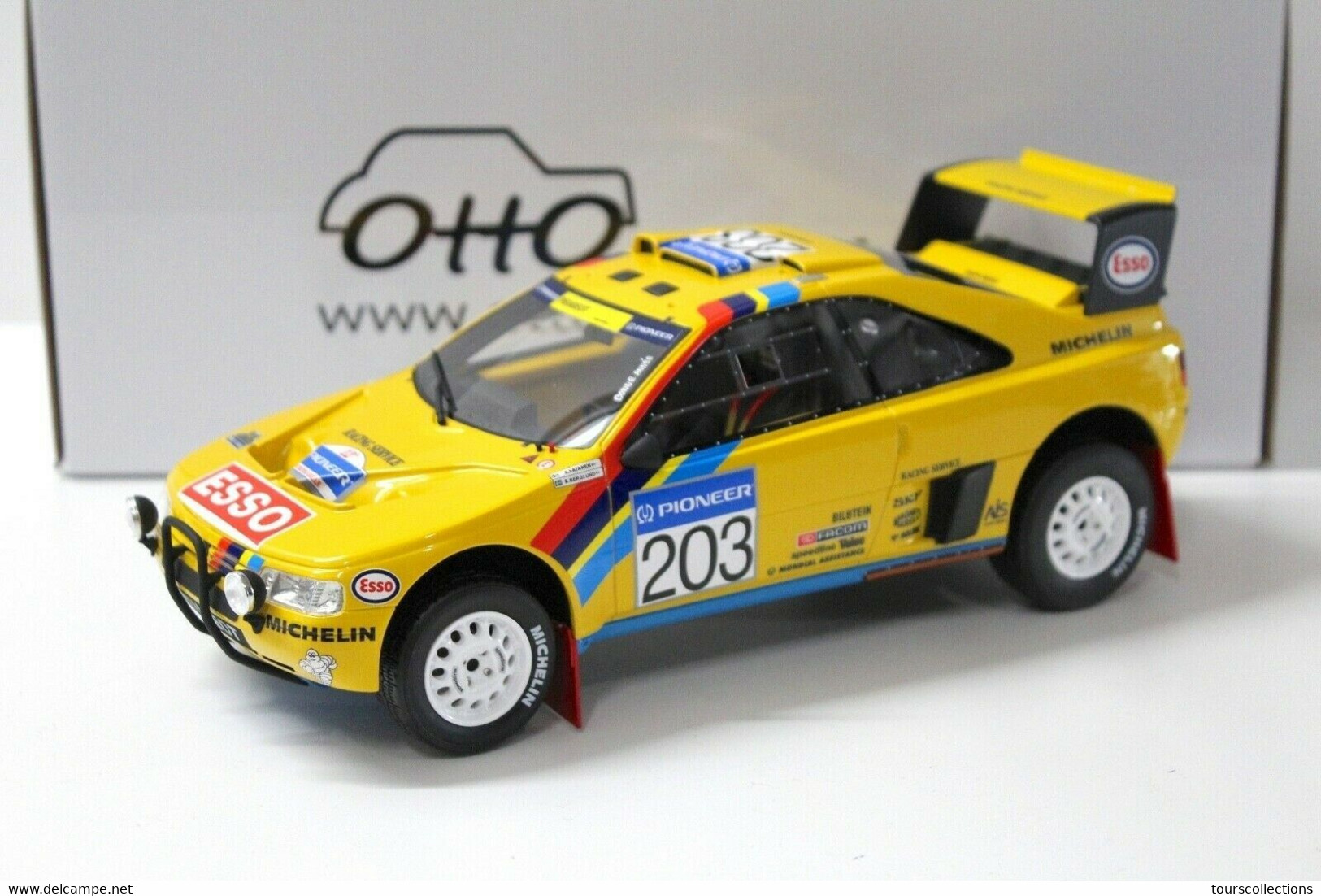 PEUGEOT 405 Turbo 16 Grand Raid 1990 OTTOMOBILE  1/18 N° 203 Pioneer Esso Michelin - Rallye