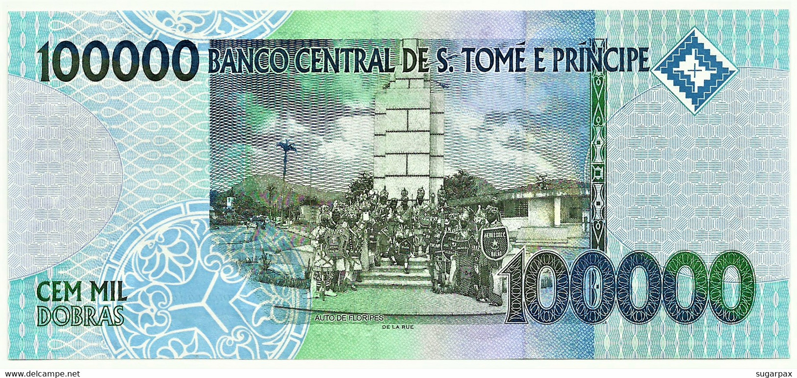 SAINT THOMAS & PRINCE - 100.000 DOBRAS - 31.12.2013 - P. 69.c - Unc. - Prefix EA - 100000 - San Tomé E Principe