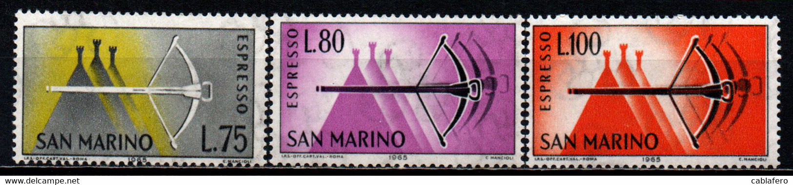 SAN MARINO - 1966 - BALESTRA - NUOVI VALORI - MNH - Francobolli Per Espresso