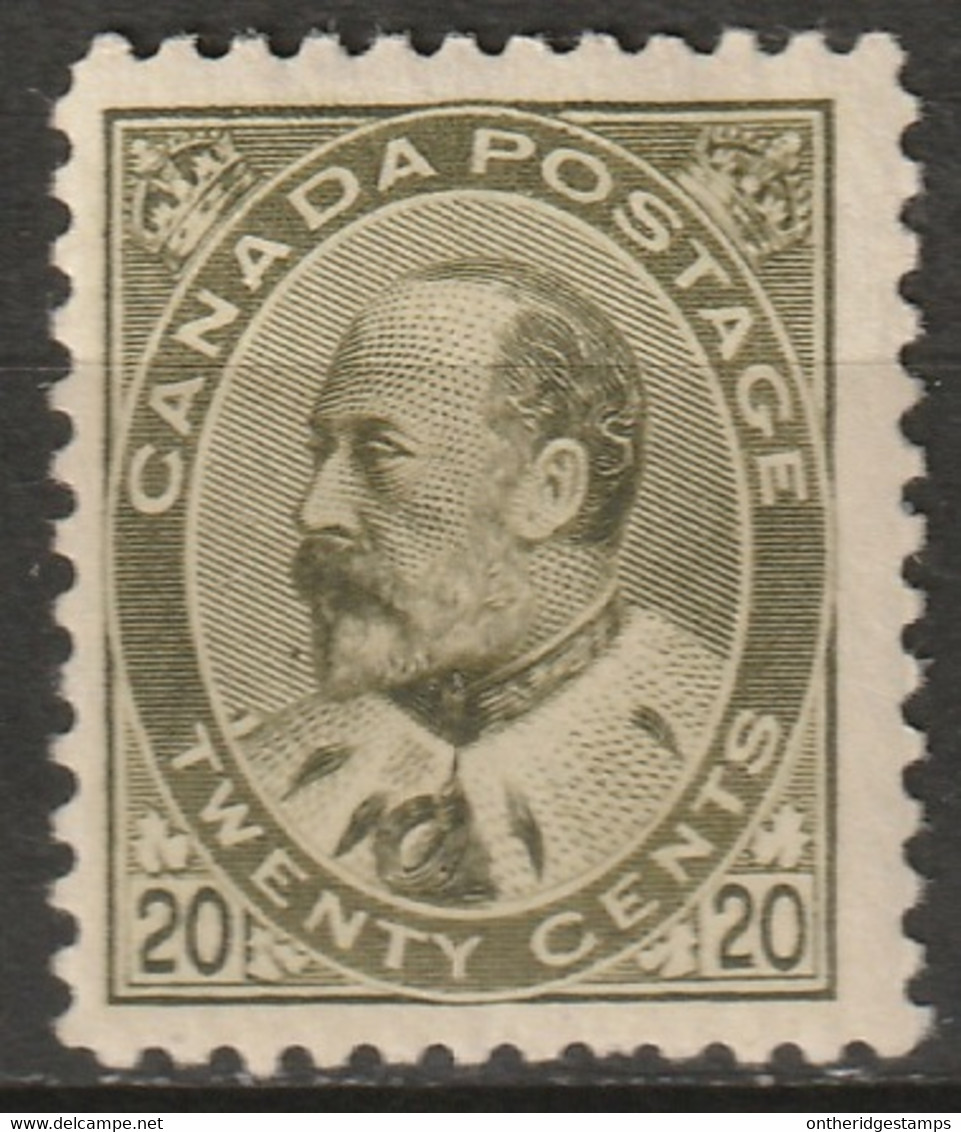 Canada 1904 Sc 94 Mi 82 Yt 83 MH* Some Disturbed Gum - Unused Stamps