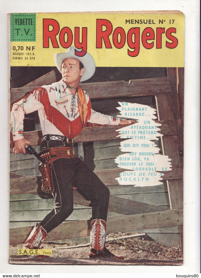 ROY ROGERS N°17 Novembre 1962 - Sagédition