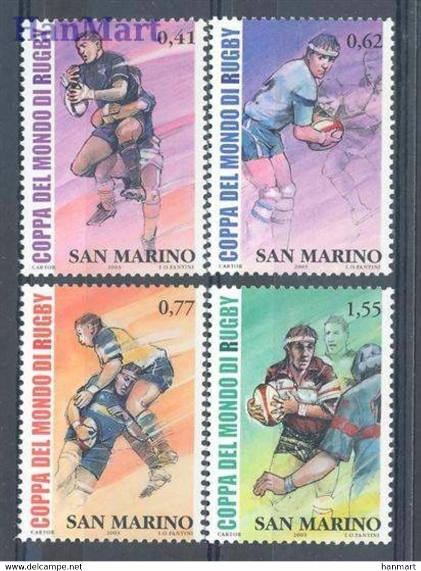 San Marino 2003 Mi 2109-2112 MNH  (ZE2 SMR2109-2112) - Rugby