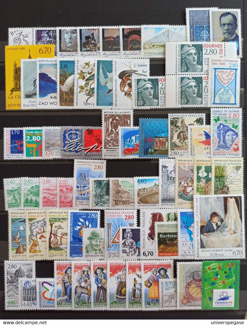 Lot De Timbres De France Neufs** - Année 1995 - Sous Faciale - 1990-1999