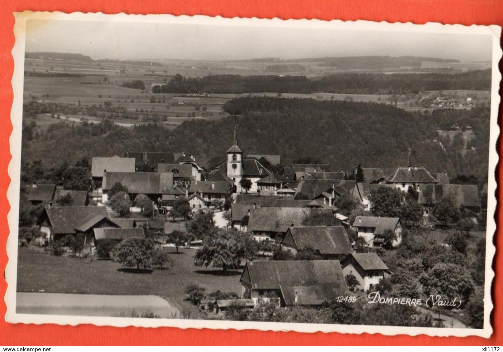 ZPG-19  GRos Plan Sur Dompierre  Broye-Vully Circulé 1950 Vers Murist Perrochet 12489 - Roche