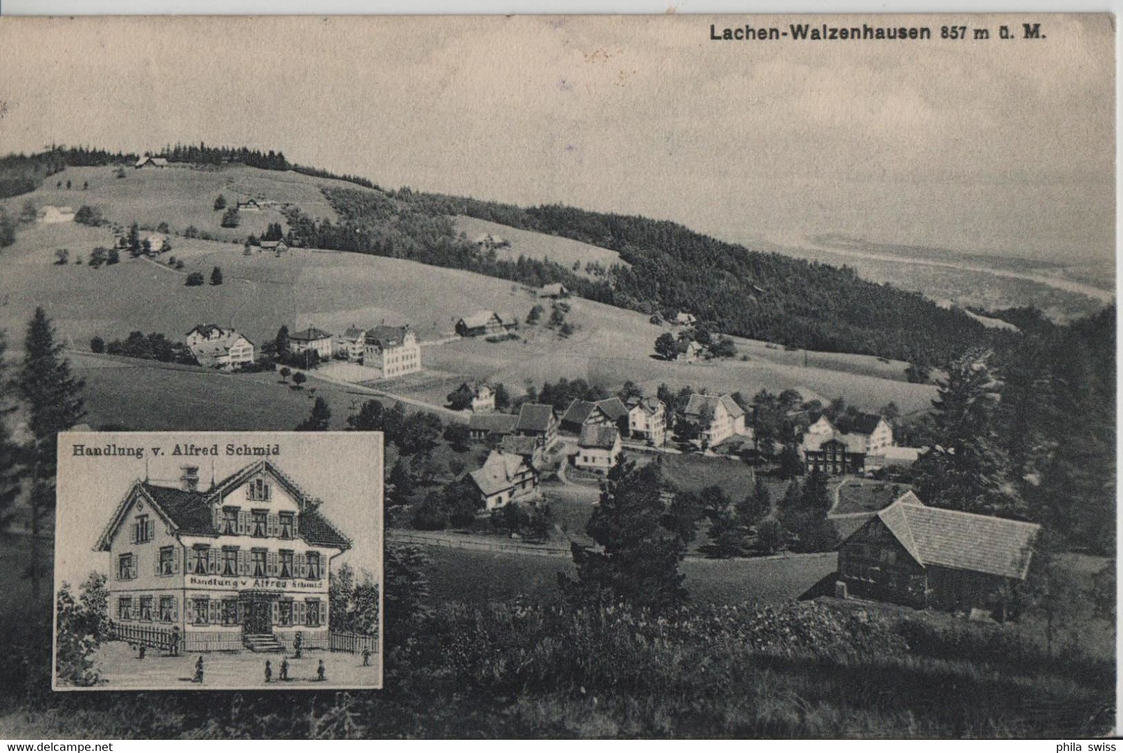 Lachen-Walzenhausen 857 M.ü.M. Handlung Alfred Schmid - Walzenhausen