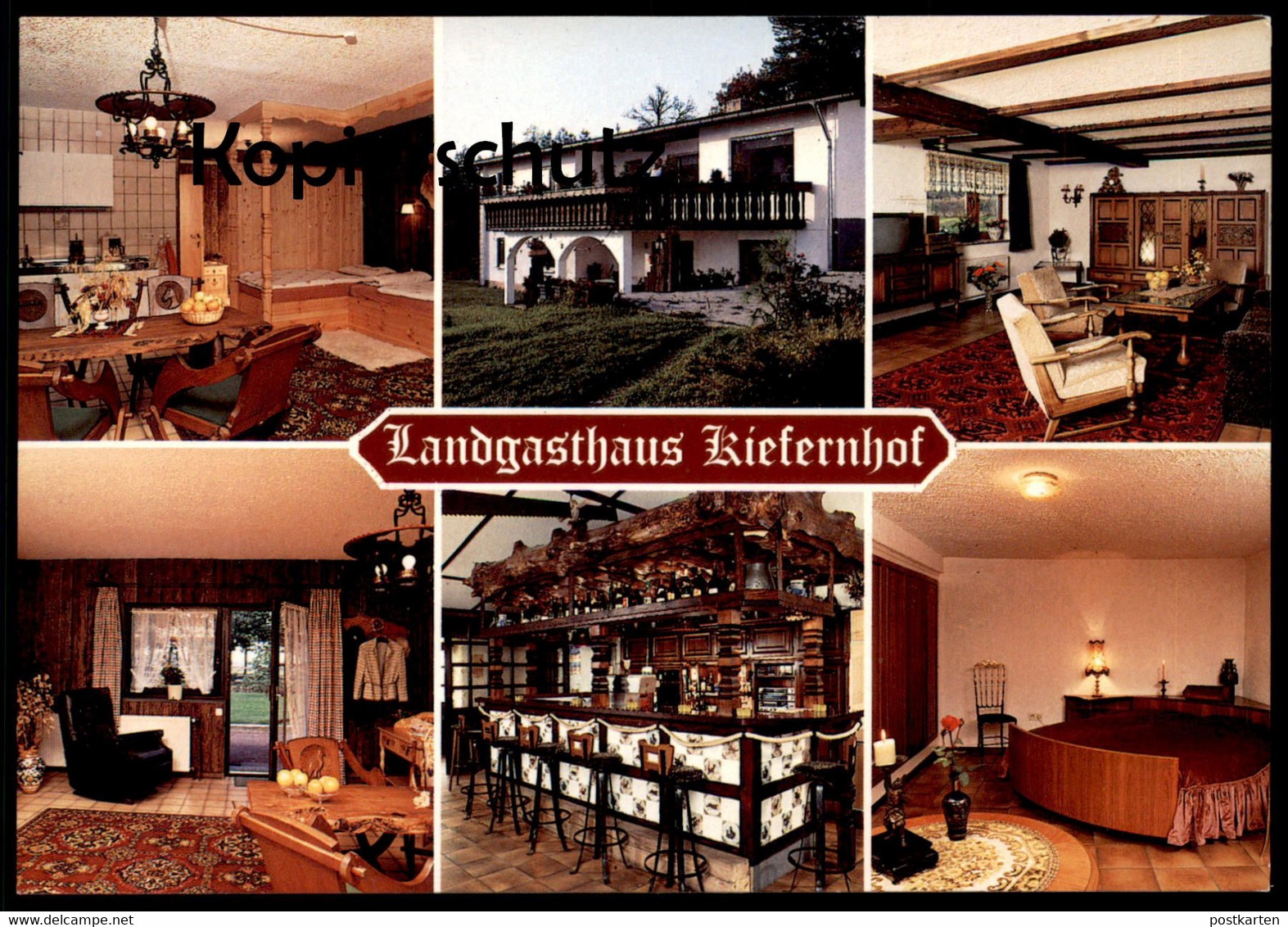 ÄLTERE POSTKARTE WILDFARM KIEFERNHOF LANDGASTHAUS BAR JULIUS HARZER WALLSCHEID WITTLICH-LAND Ansichtskarte Postcard Cpa - Wittlich