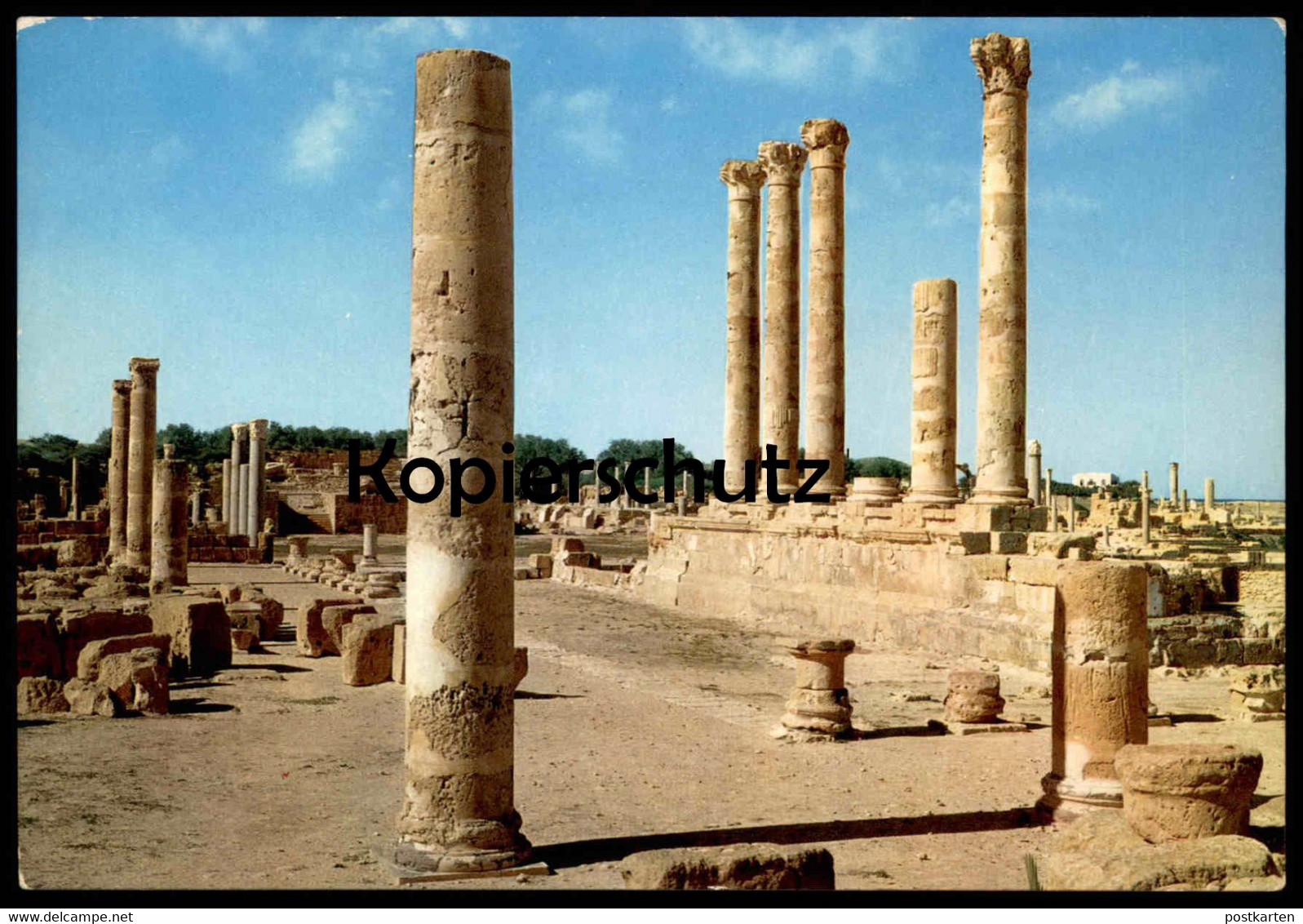 ÄLTERE POSTKARTE SABRATHA ANTIQUITIES LIBYA LIBIA LIBYEN Libiya Sabrata Cpa Postcard Ansichtskarte AK - Libia