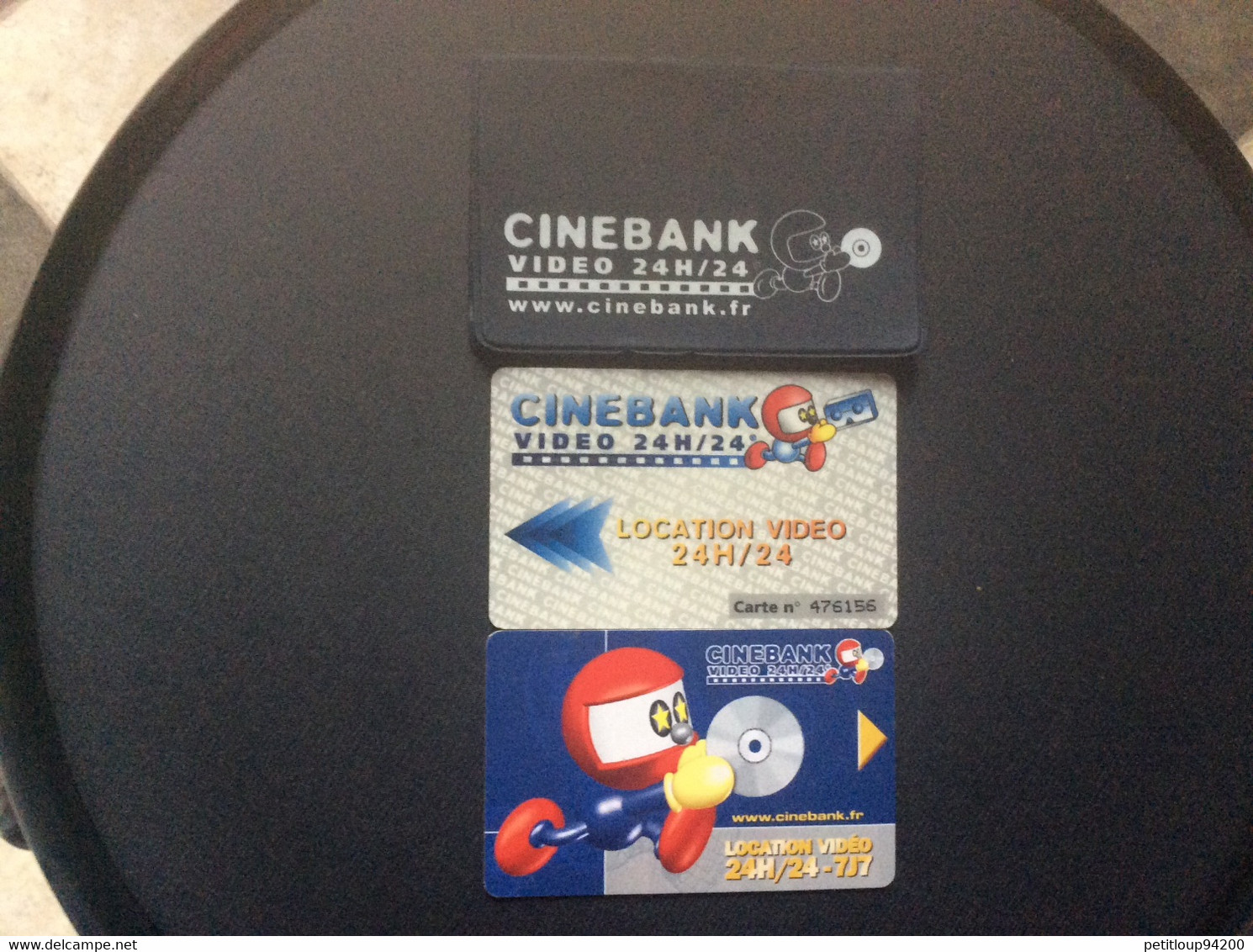 2 CARTES DE FIDÉLITÉ  CINEBANK  Location’Video - Tarjetas De Fidelización Y De Regalo