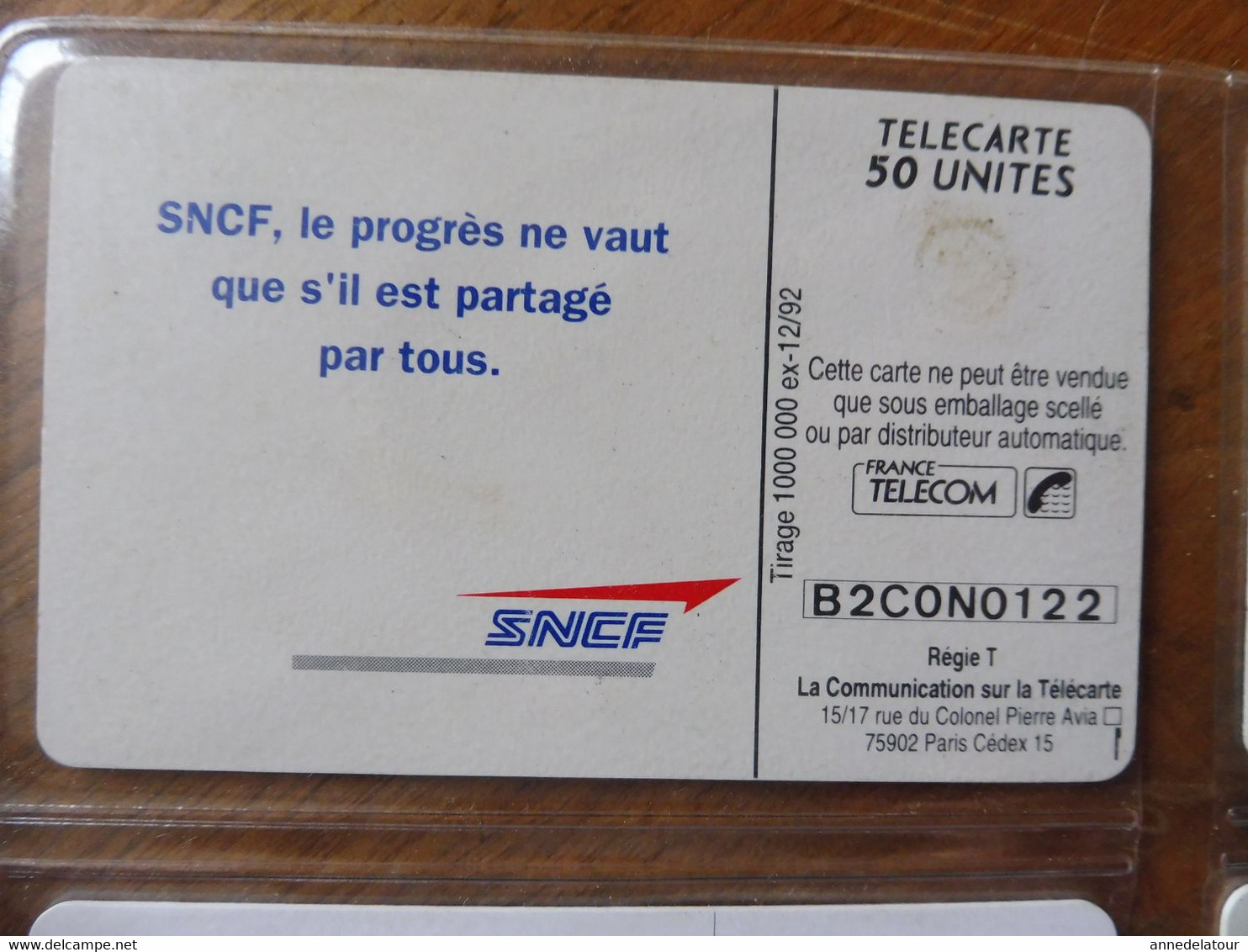 8 télécartes (cartes téléphoniques)  FRANCE TELECOM  avec publicité pour la SNCF  (TGV, RER )