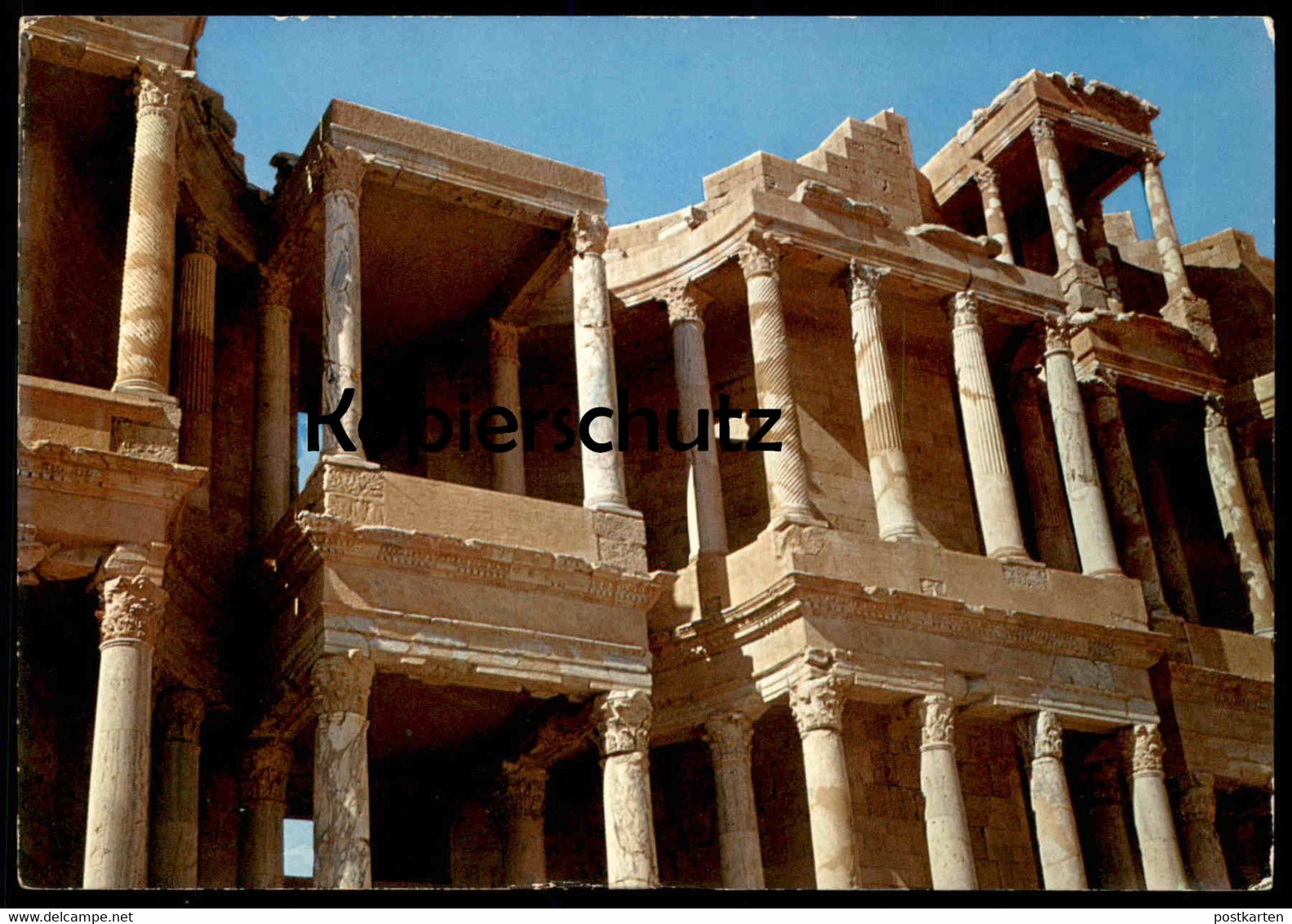 ÄLTERE POSTKARTE SABRATHA ANTIQUITIES THEATER TEATRO LIBYA LIBIA LIBYEN Libiya Sabrata Cpa Postcard Ansichtskarte AK - Libia