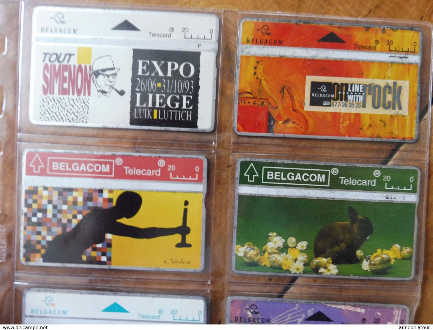 8 Télécartes (cartes Téléphoniques)  BELGACOM  Avec (publicité ,Expo, Rock, Bobbejaanland,  Etc)  Belgique - [4] Collections