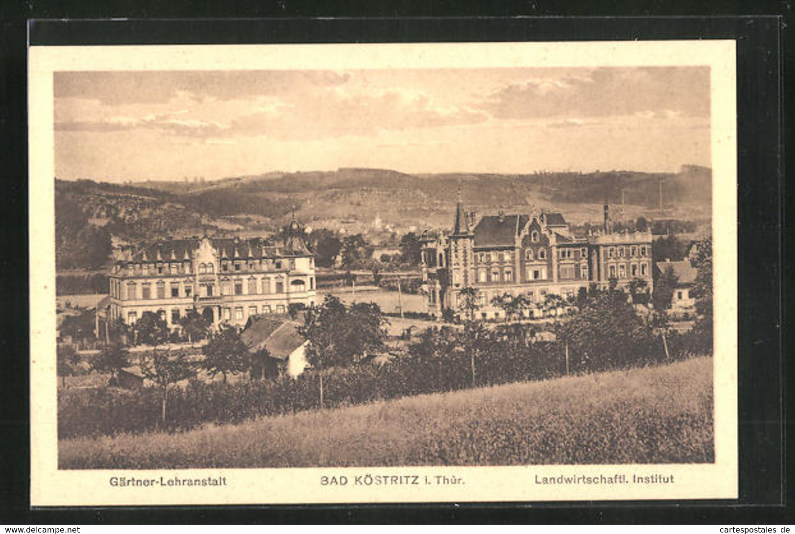 AK Bad Köstritz I. Thür., Gärtner-Lehranstalt, Landwirtschaftliches Institut - Bad Koestritz