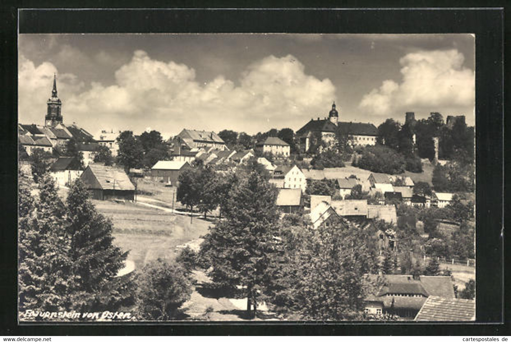 AK Frauenstein, Teilansicht Von Osten - Frauenstein (Erzgeb.)