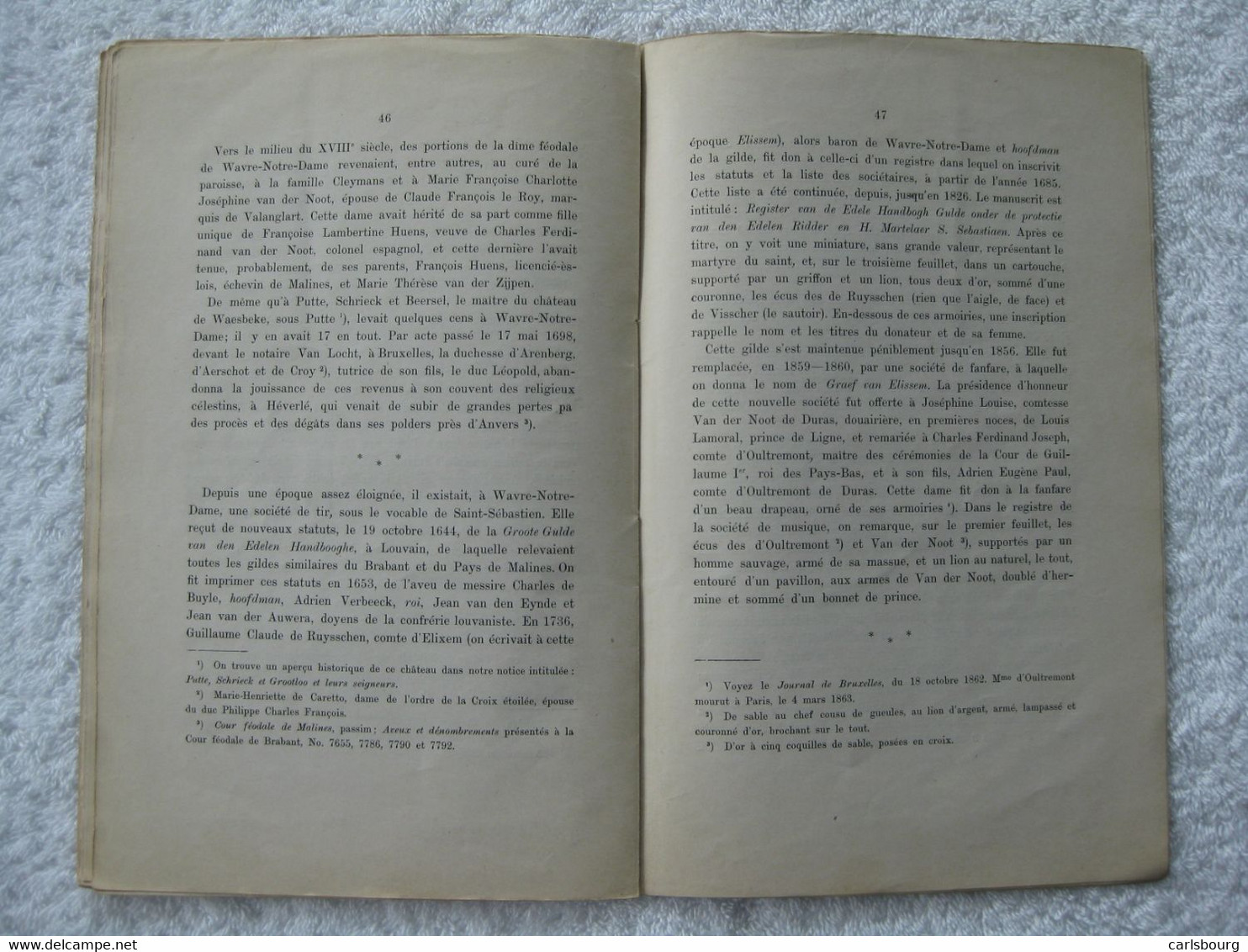 Wavre-Notre-Dame – Jean Théodore De Raadt - EO 1891 – rare