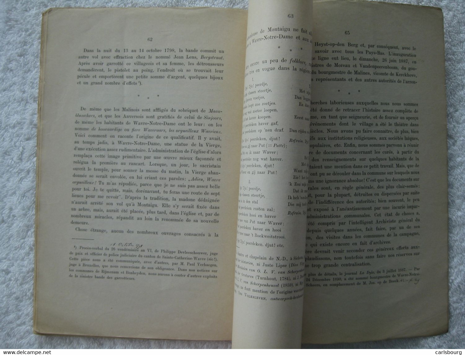 Wavre-Notre-Dame – Jean Théodore De Raadt - EO 1891 – rare