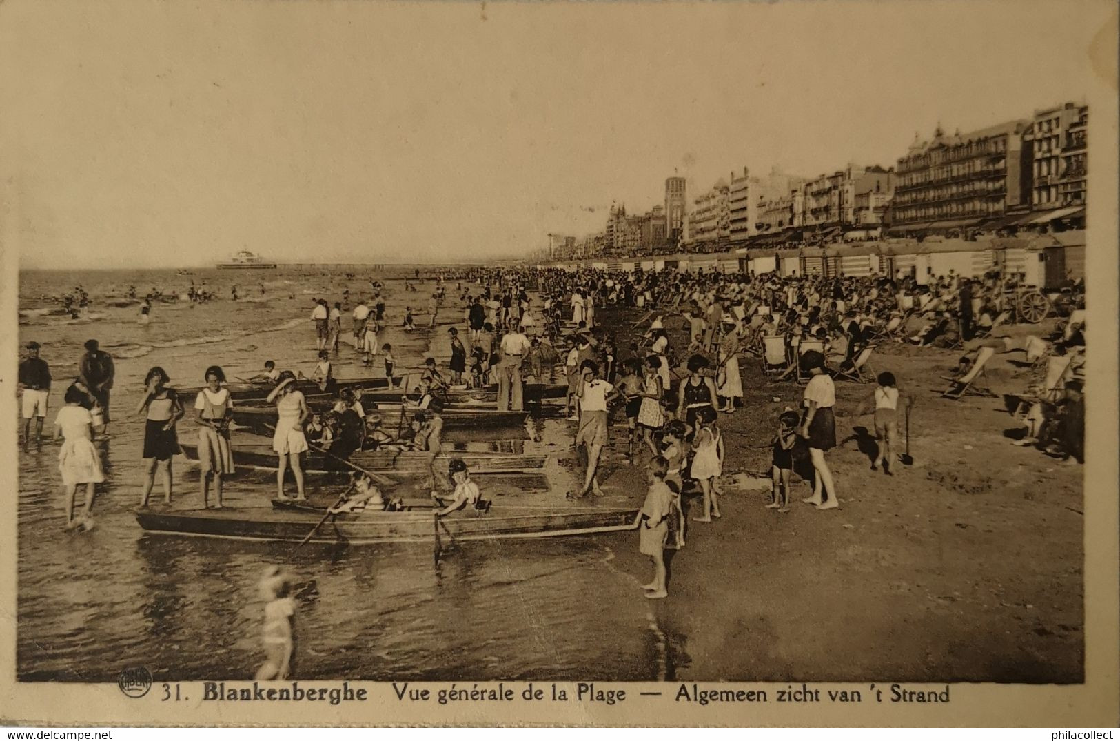 Blankenberge - Blankenberghe / Vue Generale De La Plage - Algemeen Zicht Van 't Strand (Kano's) 1947 - Blankenberge