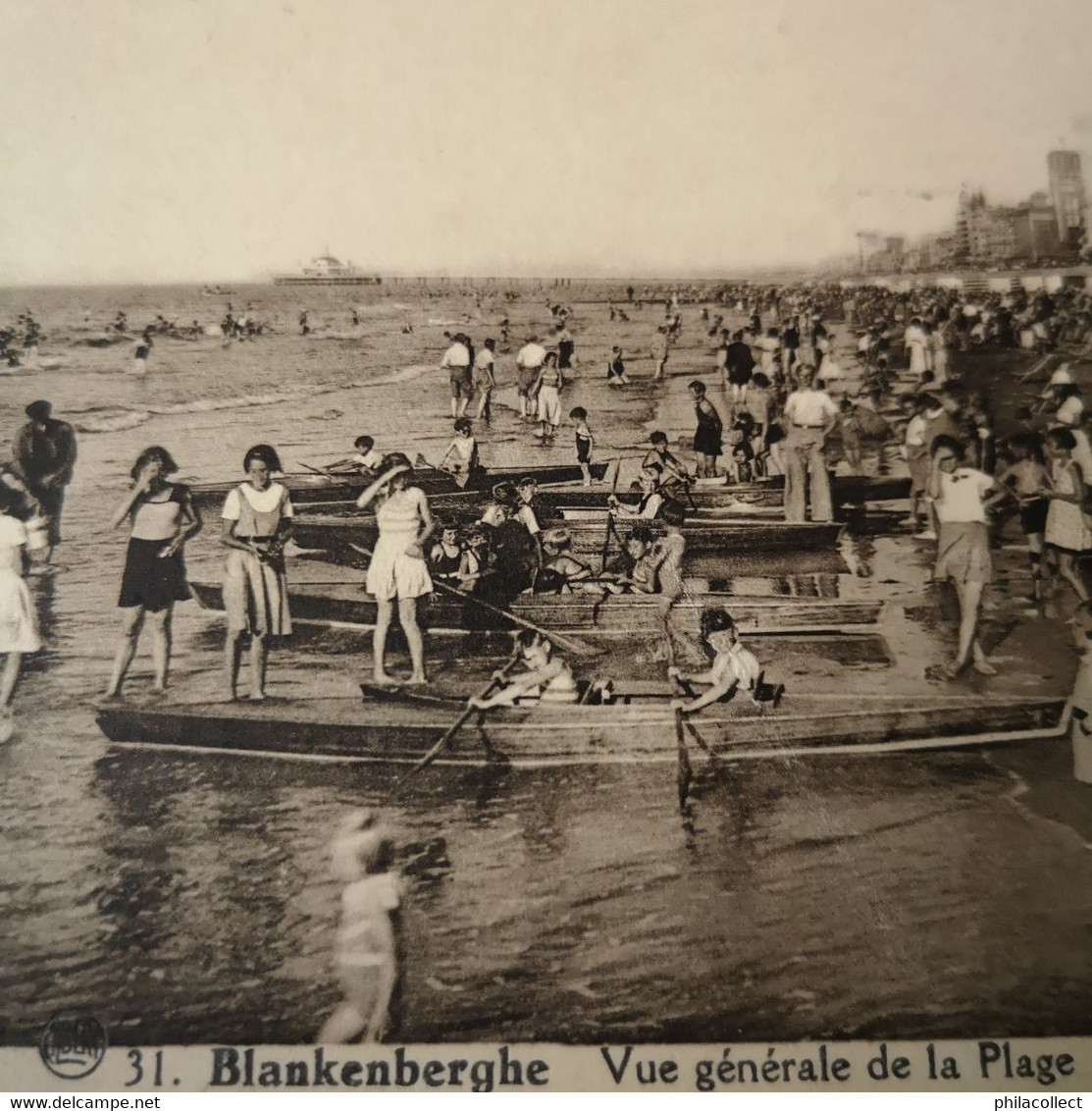 Blankenberge - Blankenberghe / Vue Generale De La Plage - Algemeen Zicht Van 't Strand (Kano's) 1947 - Blankenberge
