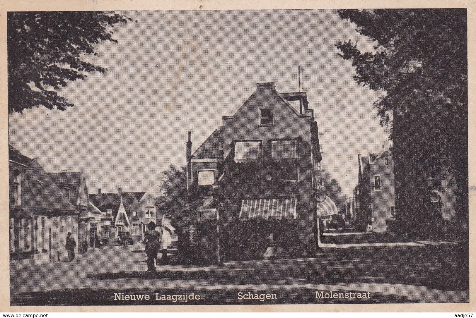 Schagen Nieuwe Laagzijde En Molenstraat 1948 - Schagen