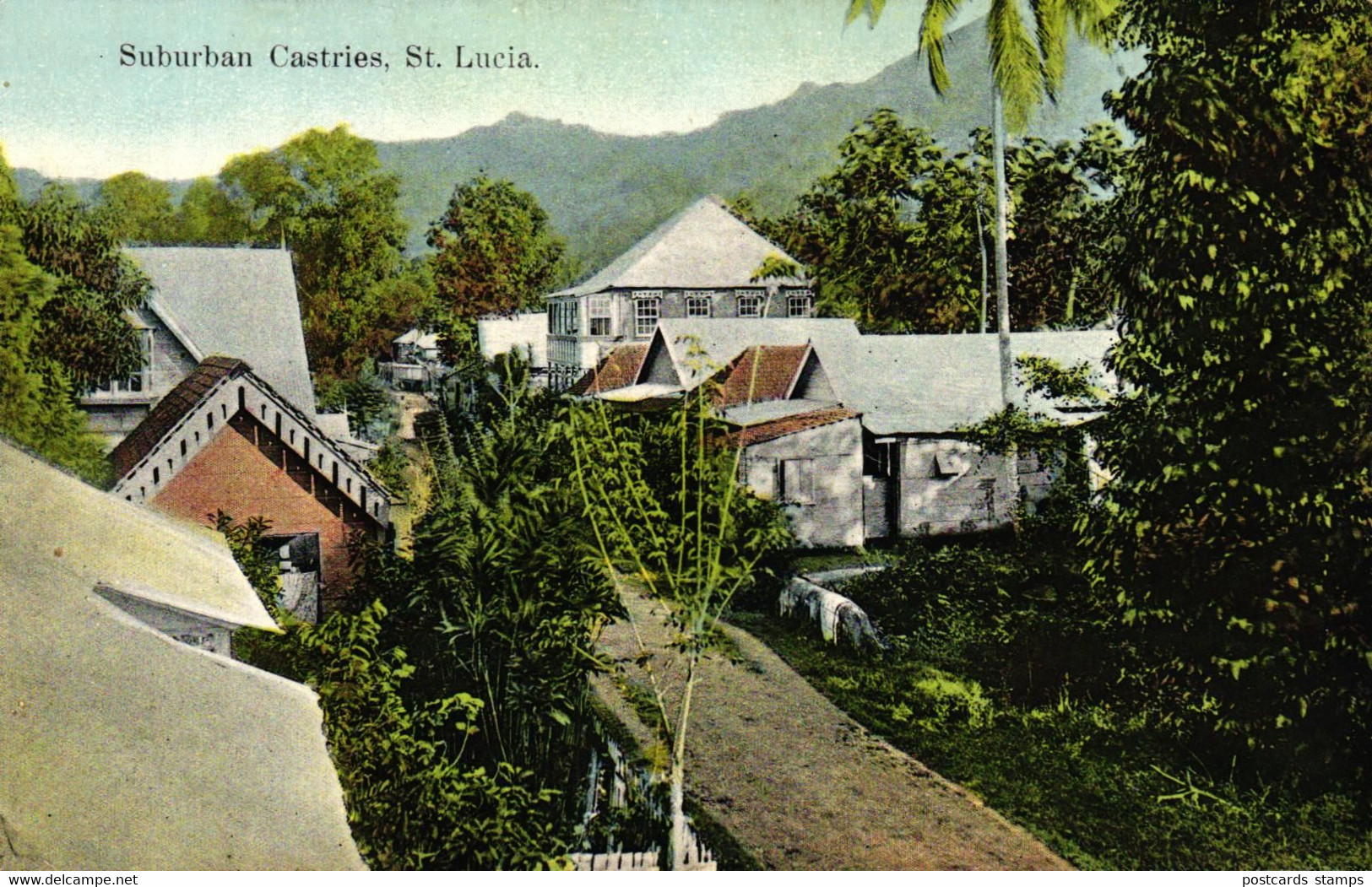 St. Lucia, Suburban Castries, Um 1910/20 - Santa Lucia