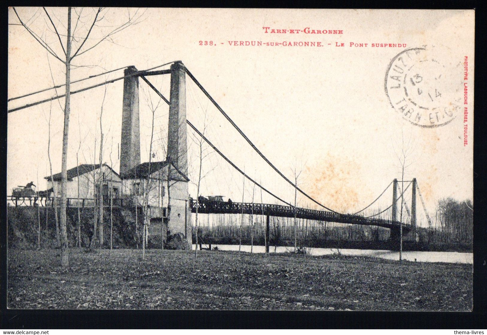 Verdun Sur Garonne (82 Tarn Et Garonne)  Le Pont Suspendu  (PPP30362) - Verdun Sur Garonne