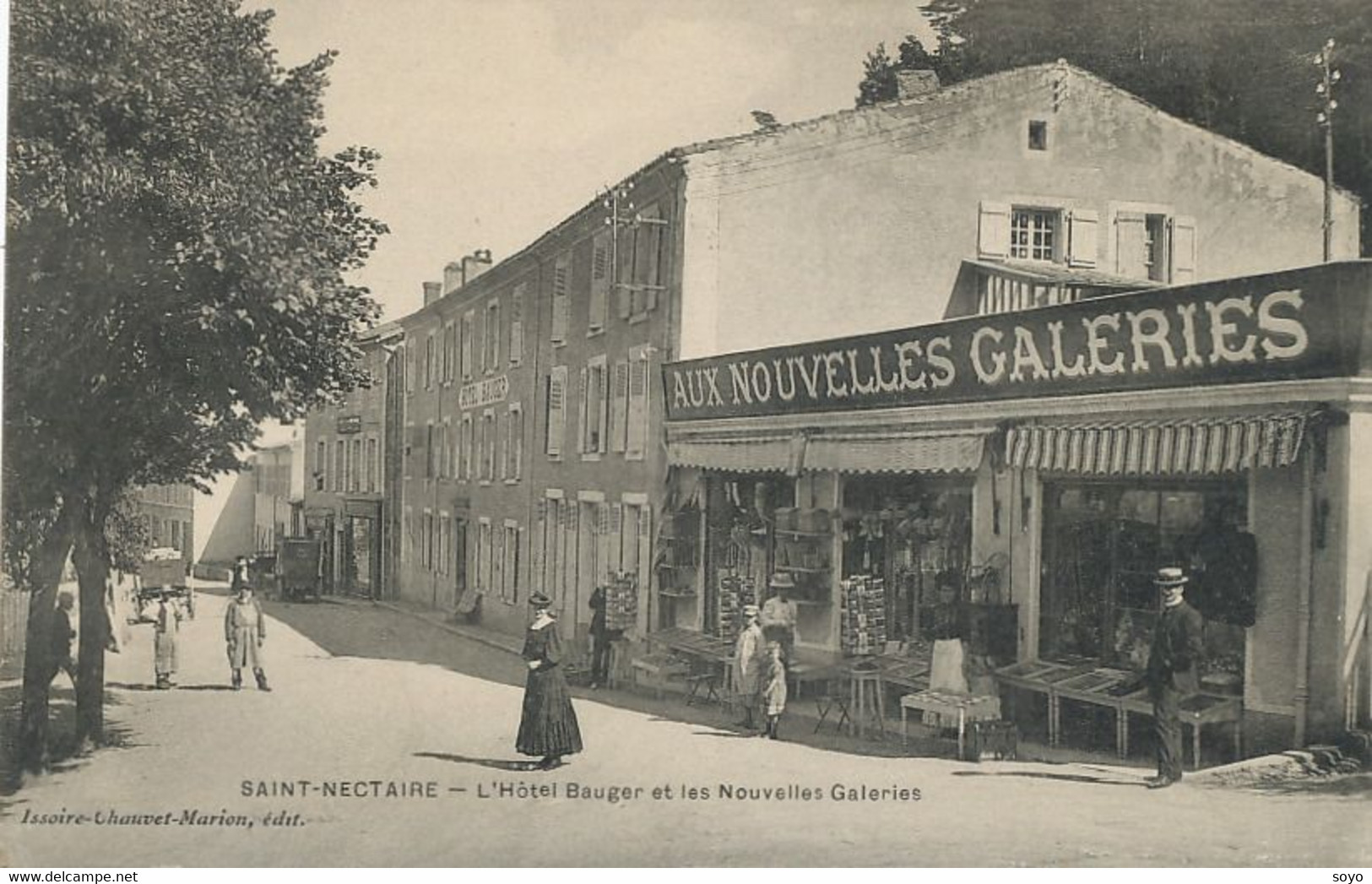 Les Nouvelles Galeries Saint Nectaire Et Hotel Bauger Vente Cartes Postales Deltiologie Cartophilie Deltiology - Marchands