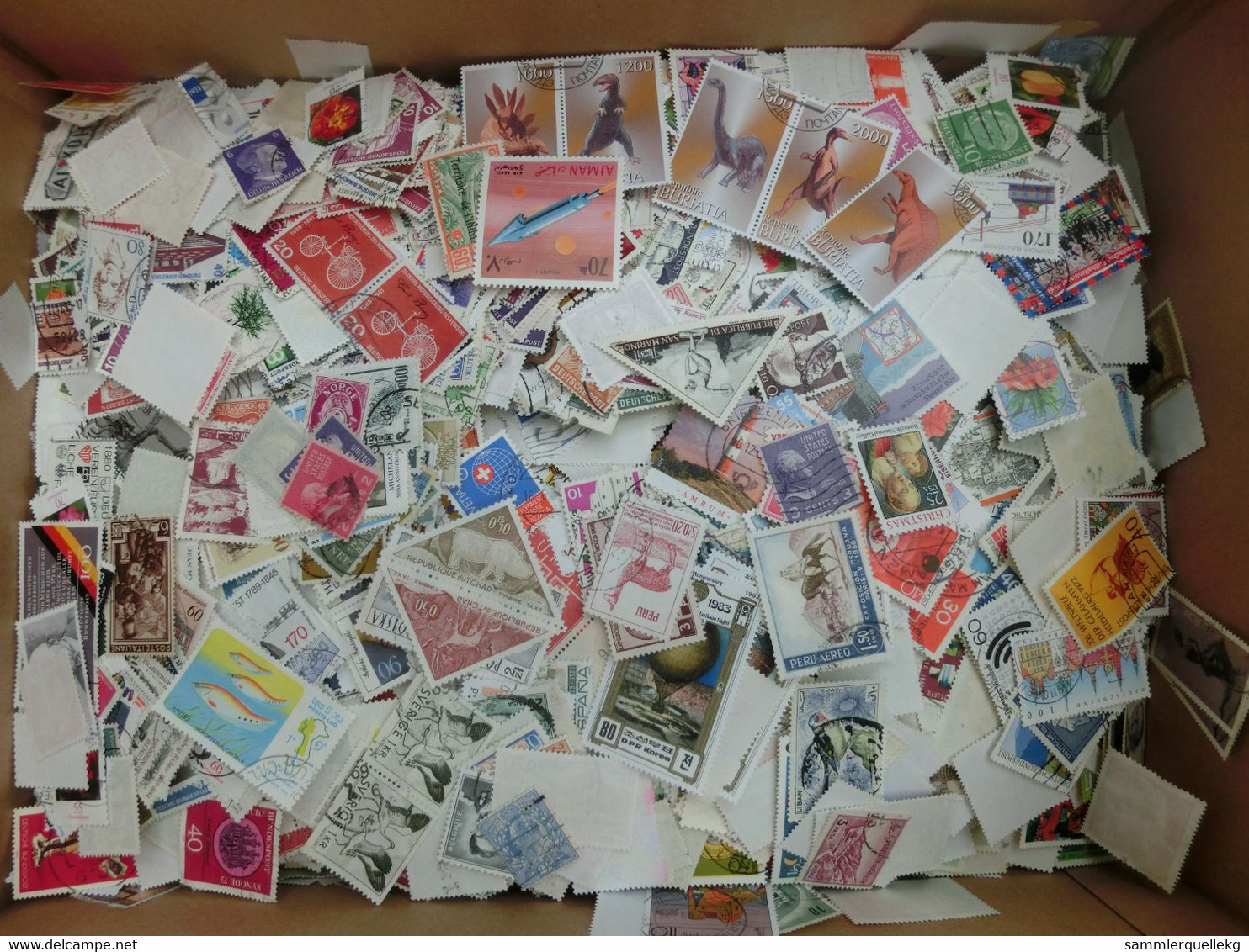 3 Kg Briefmarken alle Welt, Sondermarken, Freimarken ohne Papier