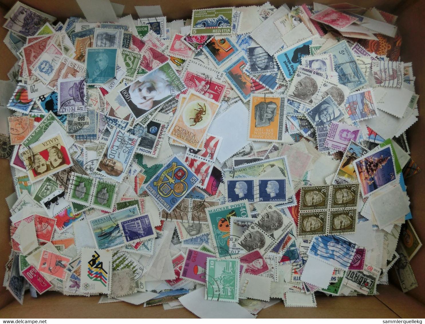 3 Kg Briefmarken alle Welt, Sondermarken, Freimarken ohne Papier