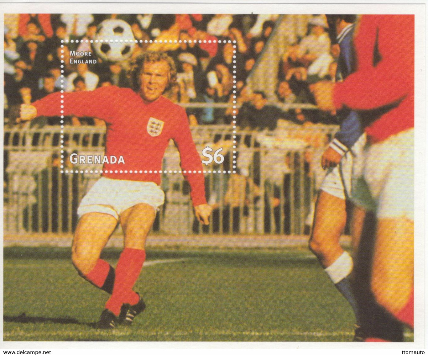 Grenada  -  Football World Cup 1966 - BOBBY MOORE  (GB)   -   1v  MS  -   Mint/Neuf/MNH - 1966 – Angleterre