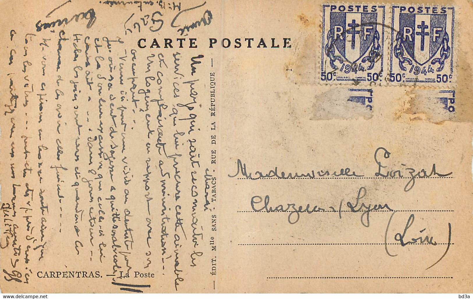 84 - CARPENTRAS - LA POSTE - Carpentras