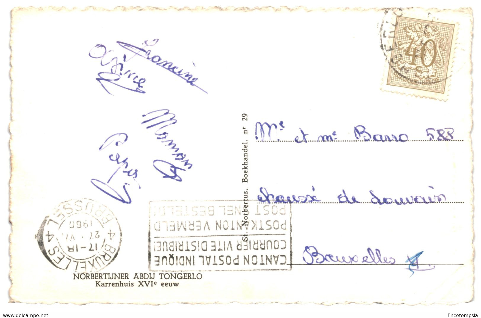 CPSM -Carte Postale-Belgique-Tongerloo- Norbertijner Abdij Karrenhuis 1960 VM34370at - Westerlo