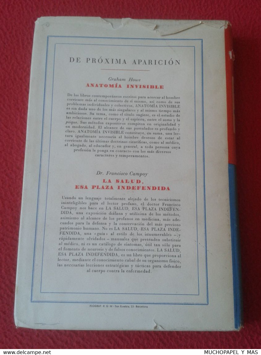 ANTIGUO LIBRO CÓMO INTERPRETAR LOS SUEÑOS F. OLIVER BRACHFELD JOSÉ JANÉS EDITOR 1949 PRIMERA EDICIÓN, TIPOGRAFÍA MIGUZA - Filosofia & Psicologia