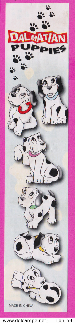 264654 / Instruction Kinder Surprise - Dalmatian Puppies , Cose Progetti Promozionali Torino Italy , 16.5 X 3.4 Cm. - Istruzioni