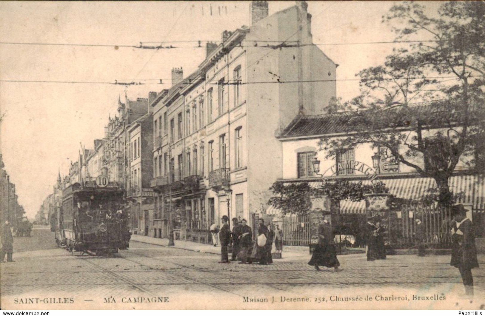 België - Saint Gilles - Ma Campagne - Tram 10 - 1906 - Otros & Sin Clasificación