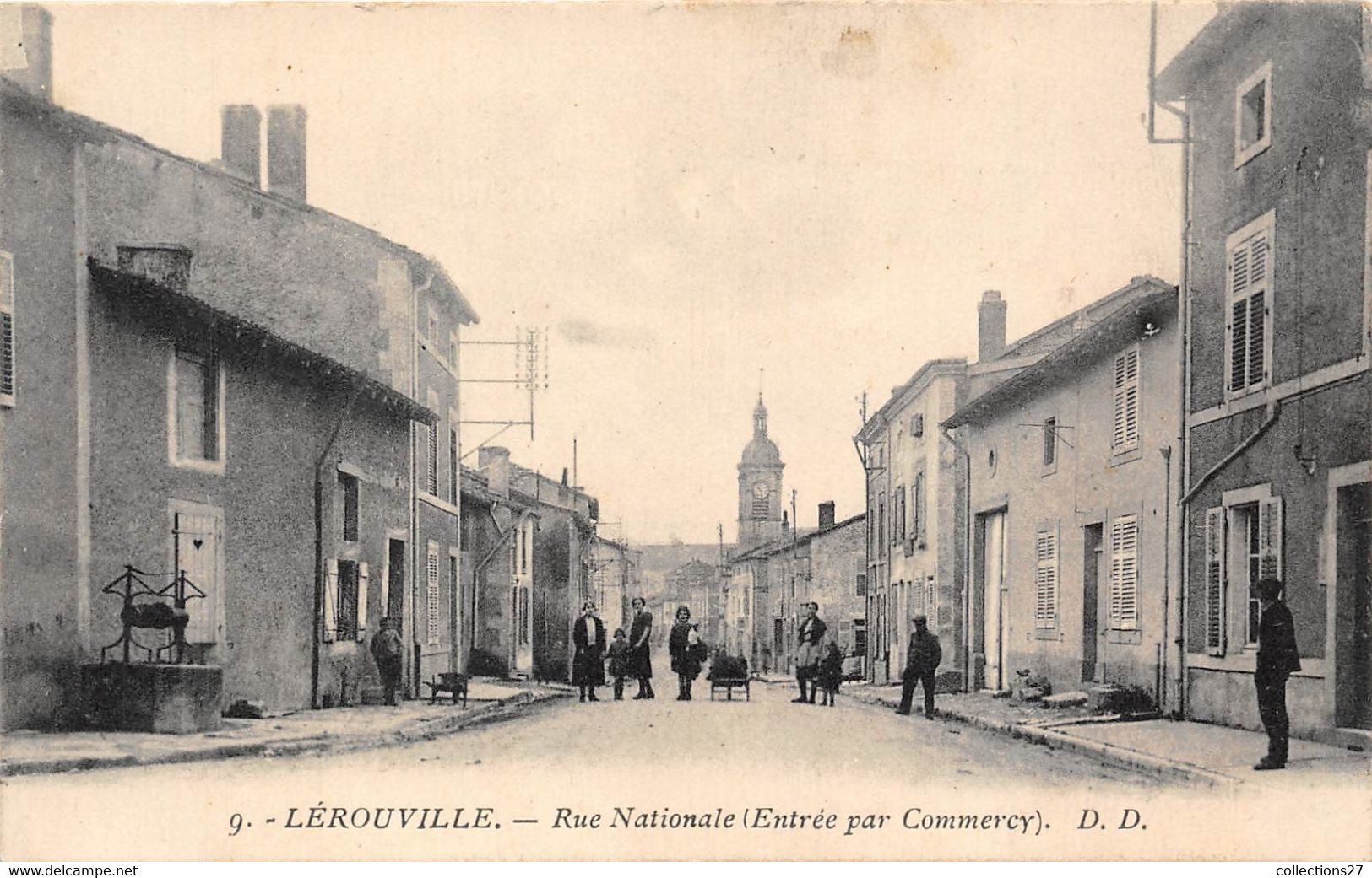 55-LEROUVILLE- RUE NATIONALE ENTREE PAR COMMERCY - Lerouville