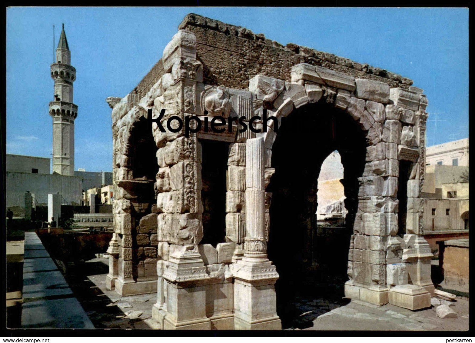 ÄLTERE POSTKARTE TRIPOLI MARCUS AURELIUS ARCH LIBYA LIBIA LIBYEN Tripolis Libiya Marco Aurelio Postcard Ansichtskarte AK - Libia