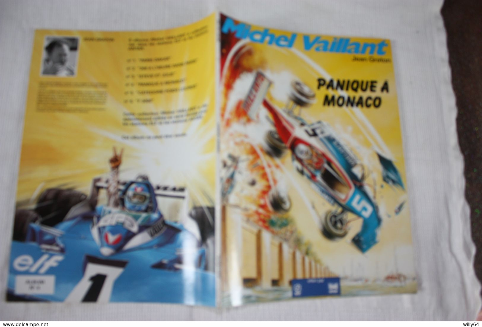 MICHEL VAILLANT BD Souple ELF N°4   Panique à Monaco    Jean GRATON   1986   TBE - Michel Vaillant