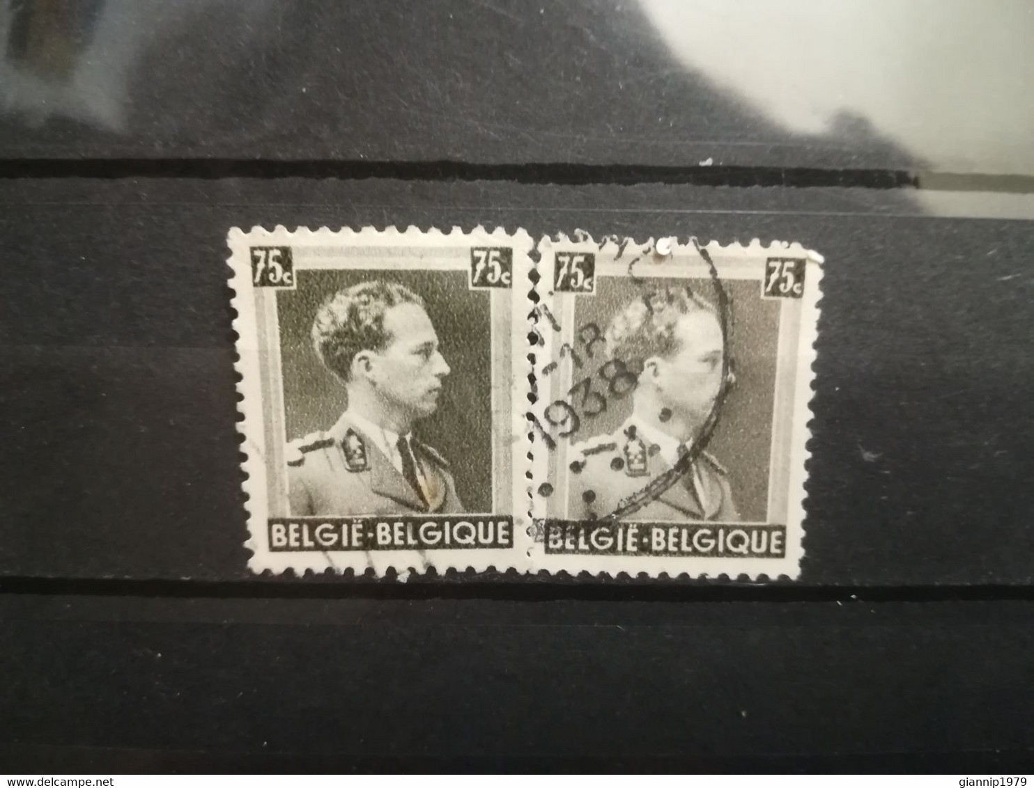 FRANCOBOLLI STAMPS BELGIO BELGIQUE 1938 USED SERIE RE LEOPOLDO III KING LEOPOLD  BELGIE OBLITERE' - 1929-1941 Big Montenez