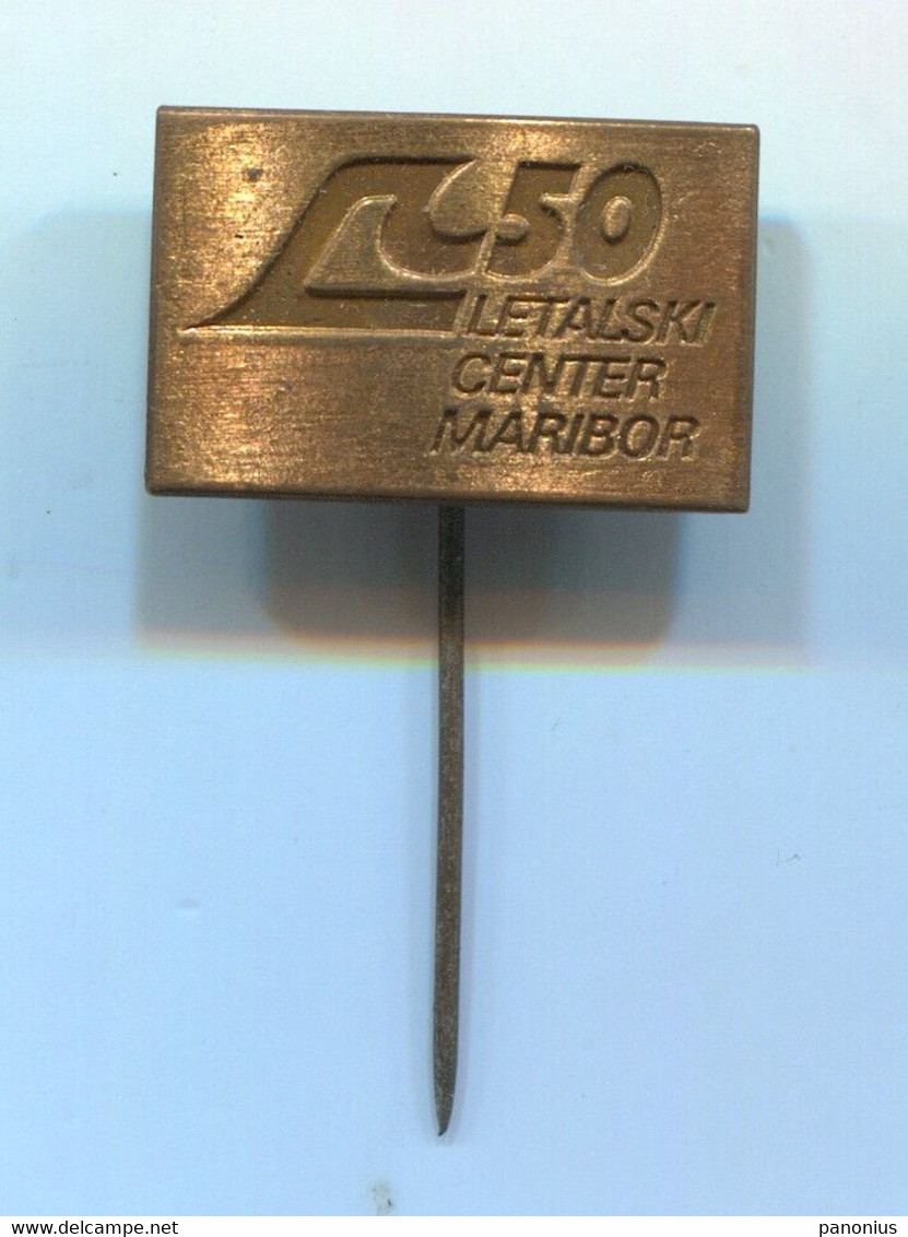 Slovenia Maribor - Letalski Center Aviation, Vintage Pin Badge, Abzeichen - Avions