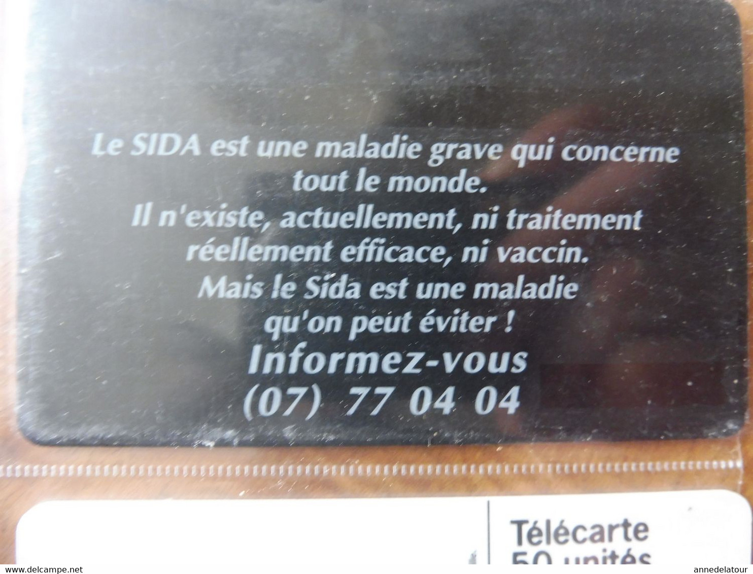 10 télécartes  FRANCE TELECOM   SIDA INFO SERVICE -  Marre d'être seul avec la dope, je suis séro depuis 90, etc