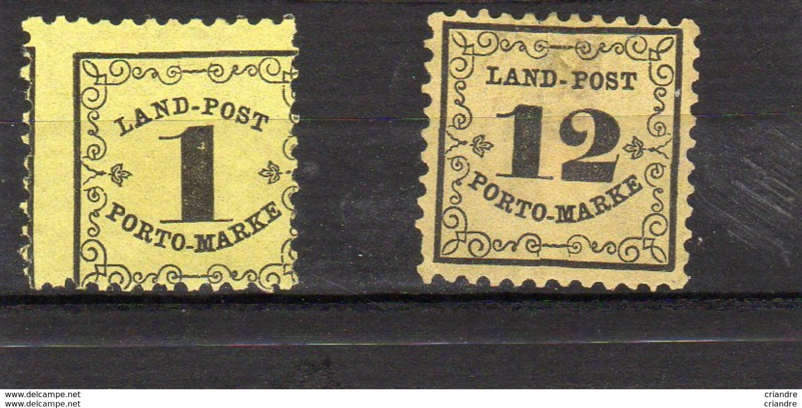 Allemagne Bade(Taxe) Lot De 2 Valeurs   N°1* Et 2* - Mint