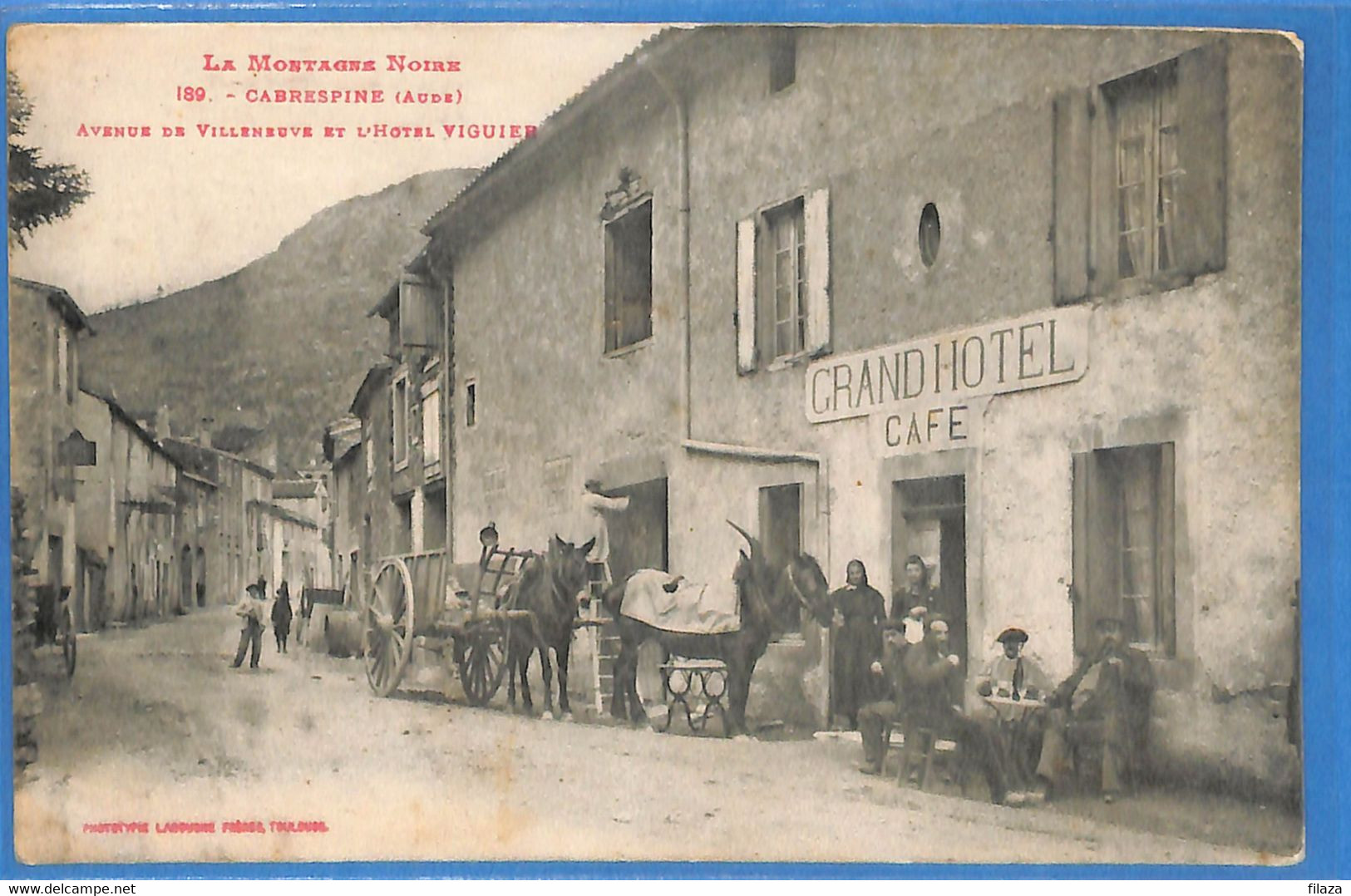 11 - Aude -  Cabrespine - Avenue De Villeneuve Et L'Hotel Viguier   (N5333) - Sonstige & Ohne Zuordnung