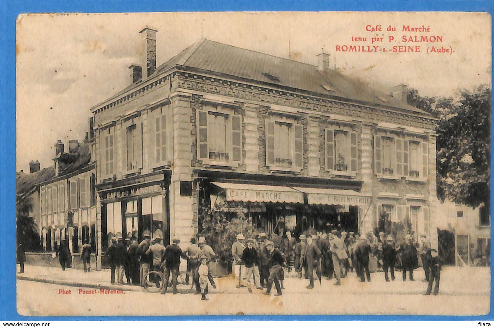 10 - Aube -  Romilly Sur Seine - Cafe Du Marche   (N5349) - Romilly-sur-Seine