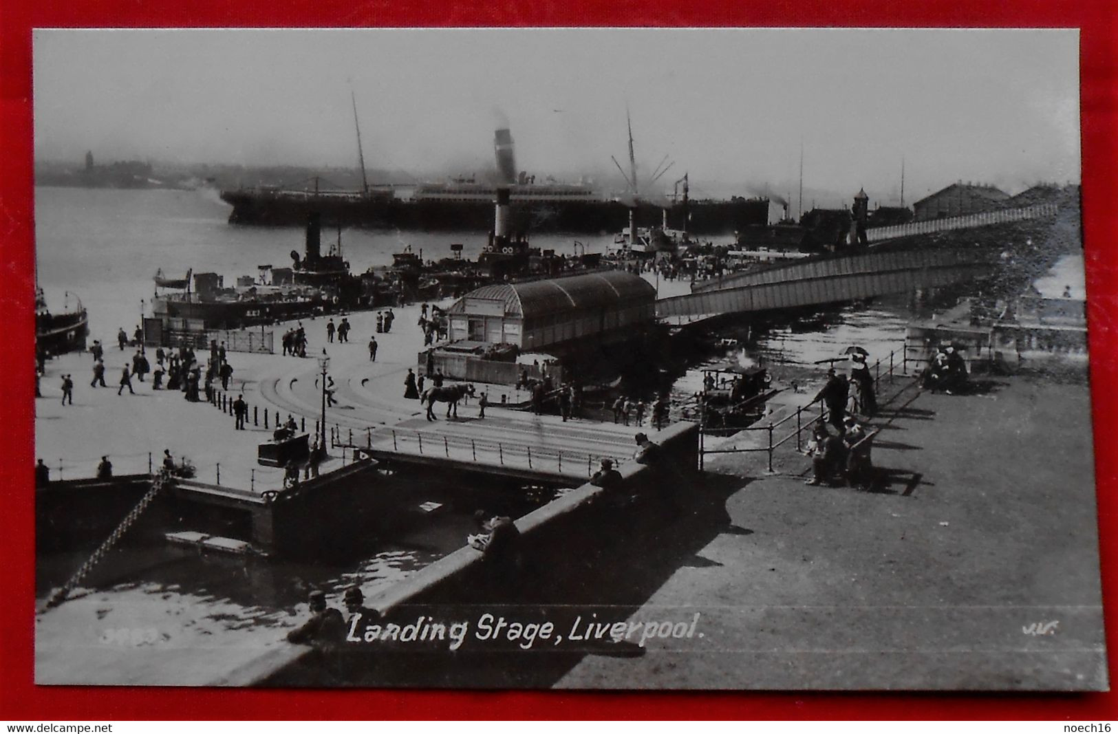 Real Photo Card - Valentine's Serie / Liverpool, Landing Stage - Liverpool