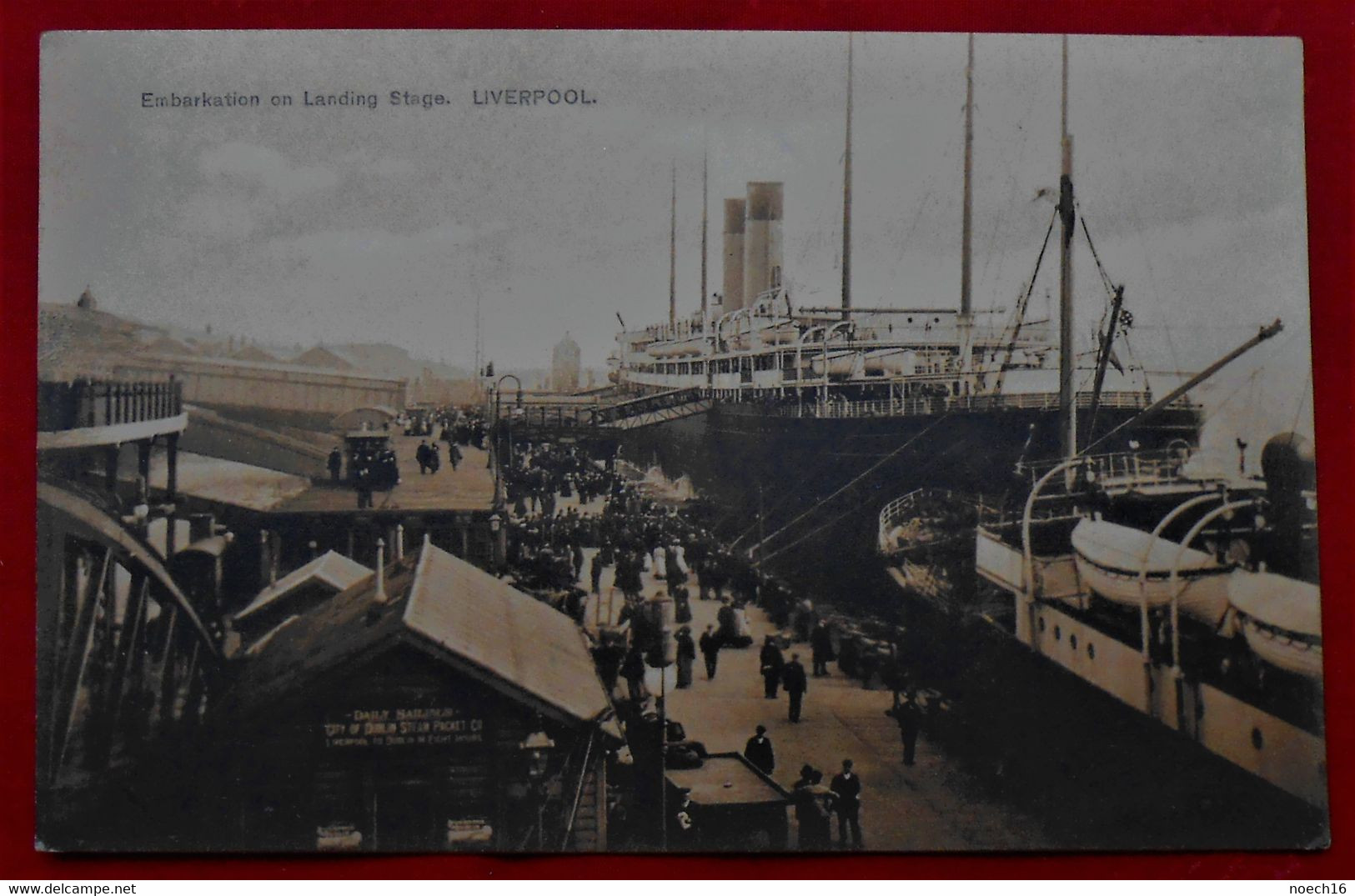 CPA 1909 Liverpool, Embarkation On Landing Stage - Liverpool