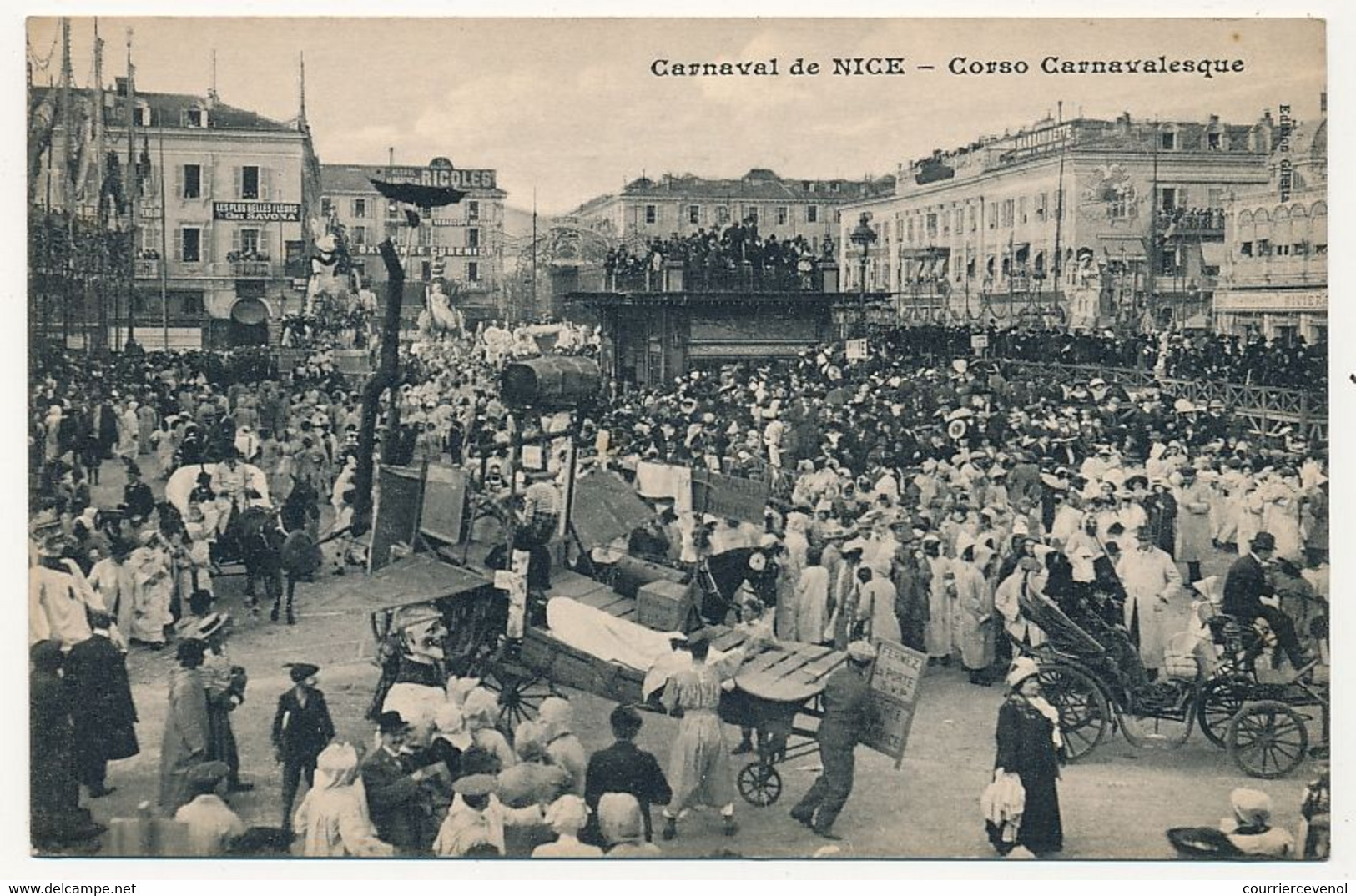 CPA - NICE (Alpes Maritimes) - Carnaval De Nice - Corso Carnavalesque - Publicité Verso Huile D'Olive - Carnaval
