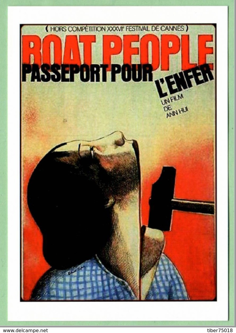 Carte Postale : Boat People, Passeport Pour L'enfer (film - Cinéma - Affiche) Illustration : Topor - Topor