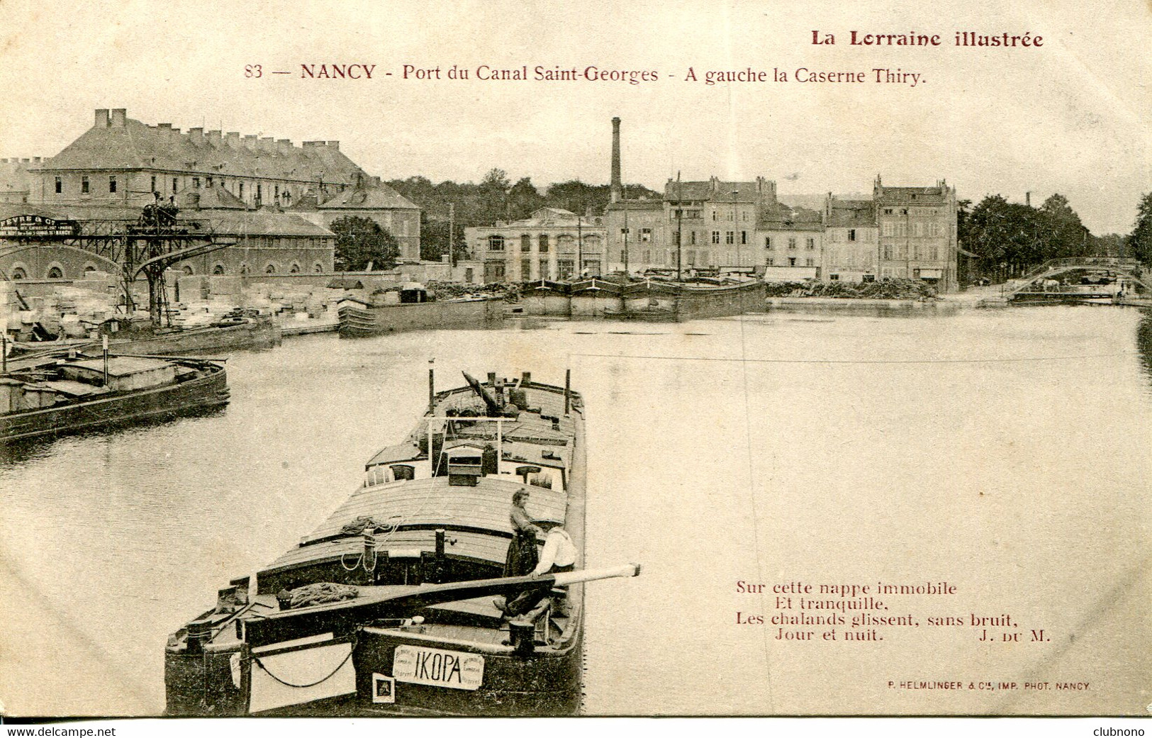 CPA -NANCY - PORT DU CANAL SAINT-GEORGES - CASERNE THIRY - Nancy