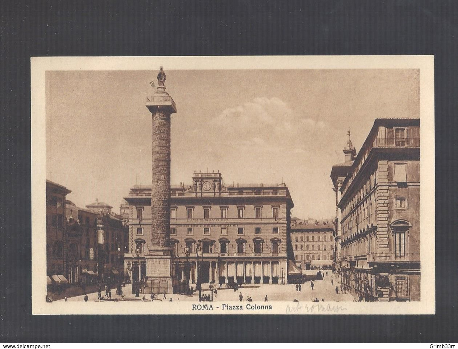 Roma - Piazza Colonna - Postkaart - Panteón
